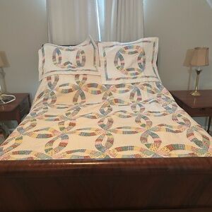 King Size Wedding Ring Quilt Set